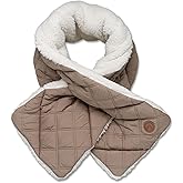 Puffer Hug® SherPuff Scarf — Reversible Quilted Nylon & Plush Sherpa, Cozy Unisex Winter Scarf, Soft, Stylish & Travel-Ready