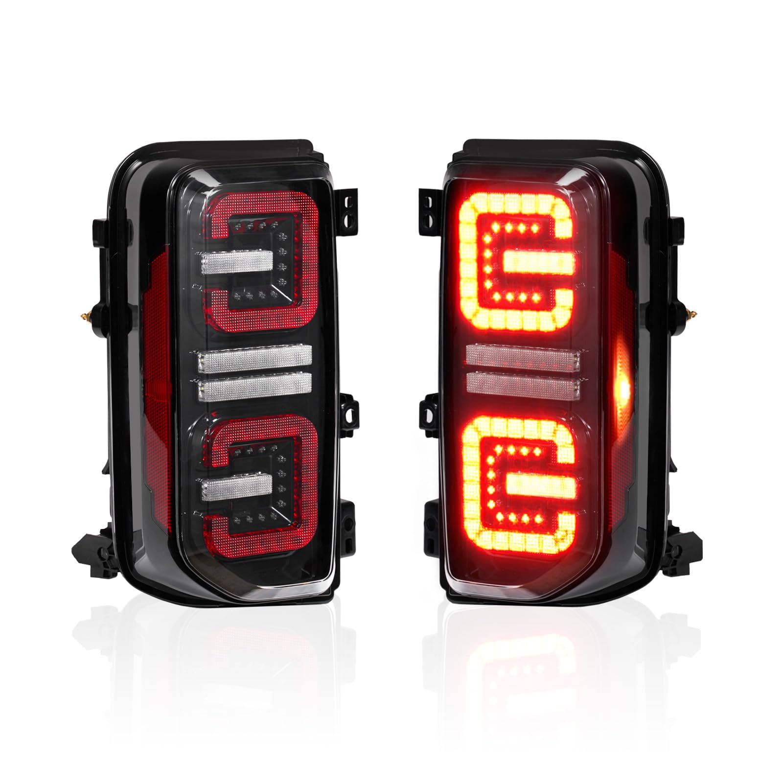 Photo 1 of FIERYRED Upgraded Smoked LED Tail Lights for Ford Bronco Accessories 2024 2023 2022 2021 2/4 Door, Taillights Replacement with Plug & Play Design, Only Fit for Halogen Original Bronco Accessories