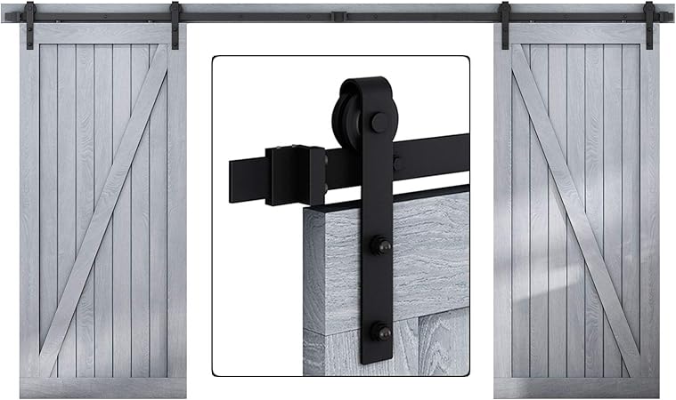 Amazon Com Easelife 10 Ft Double Door Sliding Barn Door Hardware