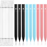 Ymapinc 6 Pack Stylus Drawing Pen Replacement for Doodle Board, 4.45 inch Long Drawing Stylus for LCD Writing, Colorful Pad Writing Pens with 6 Hanging Rope Lanyards