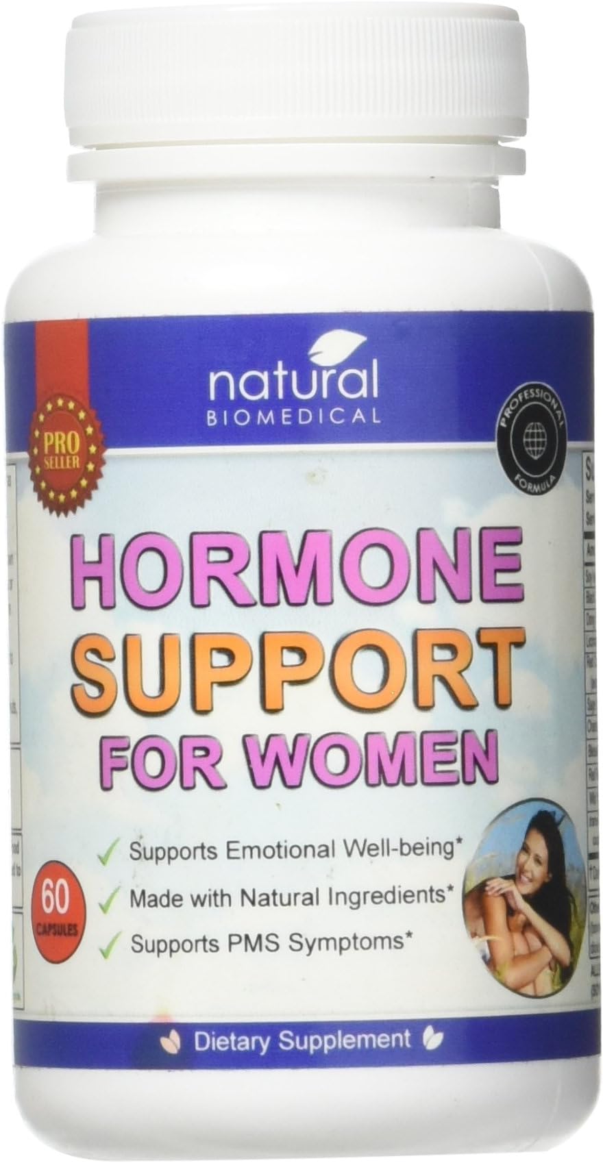 Menopause & Hormone Support for Women Supplement - Helps with Hot Flushes, Mood Swings, Night Sweats, Menstrual & More