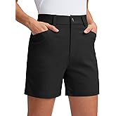 G Gradual 5" Women's Golf Shorts Stretchy Lightweight Outdoor Hiking Shorts with Pockets Shorts for Women Casual Summer