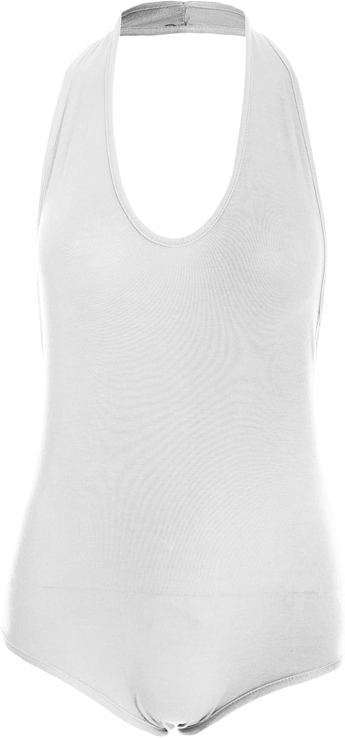 plain white halter top