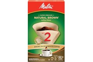 Melitta Lot de 100 filtres à café coniques; marron naturel #2, filtres de rechange, filtres de cafetière – 622850