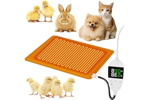 Chicken Heated Pads, Pet Heating Pad, Small Animal Indoor Outdoor Heating Pad, Waterproof, Warming Nesting Pad for Cat Dog Ra