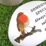 YöL Memorial Resin Pebble Grave Plaque with Poem for Outdoor Tribute view 4