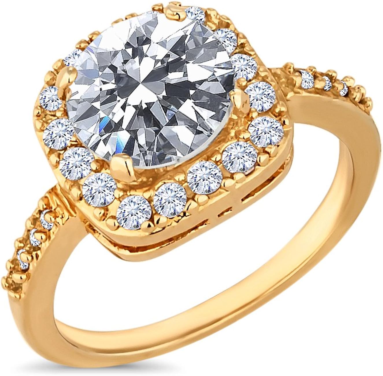 Affinity Ring by Diamond Style (UK) (14ct Yellow Gold, N) Amazon.co.uk