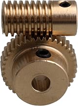 CNBTR 40T Brass Gear Wheel 5mm Hole Shaft Kit 0.5 Modulus 1:40 Reduction Ratio view 3
