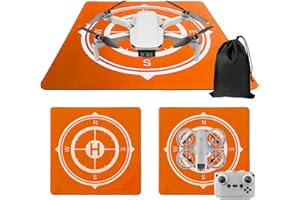 JARDHOM Drone Landing Pad Pro 20inch, Eco-Friendly Helipad, Foldable Mat Landing Pad for DJI Neo, Mini 4K, Avata, Holy Stone, Potensic, RC Quadcopters, UAVs FPV Drones Accessories(20-inch/50cm) (Yellow)