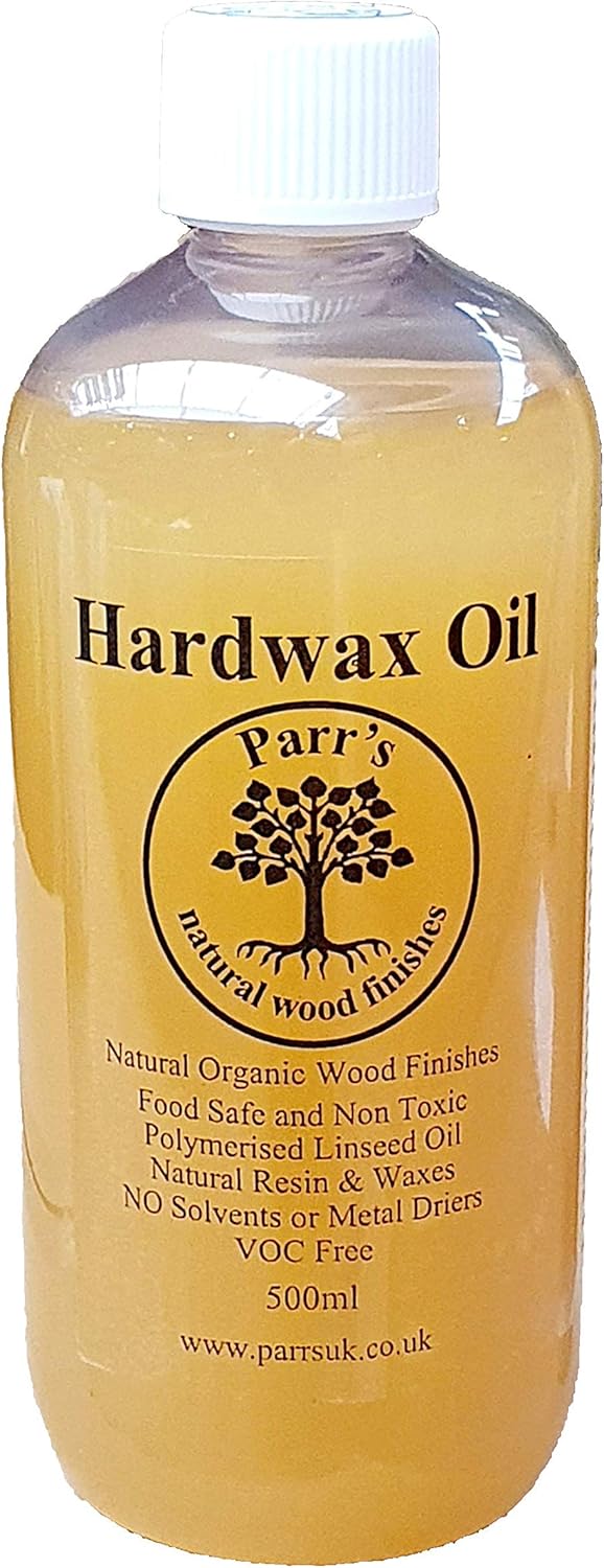 Hard Wax Oil- Parr's-for Wood & Furniture -Premium, Food Safe,Natural & Eco -Friendly-500ml -VOC Free and no toxins
