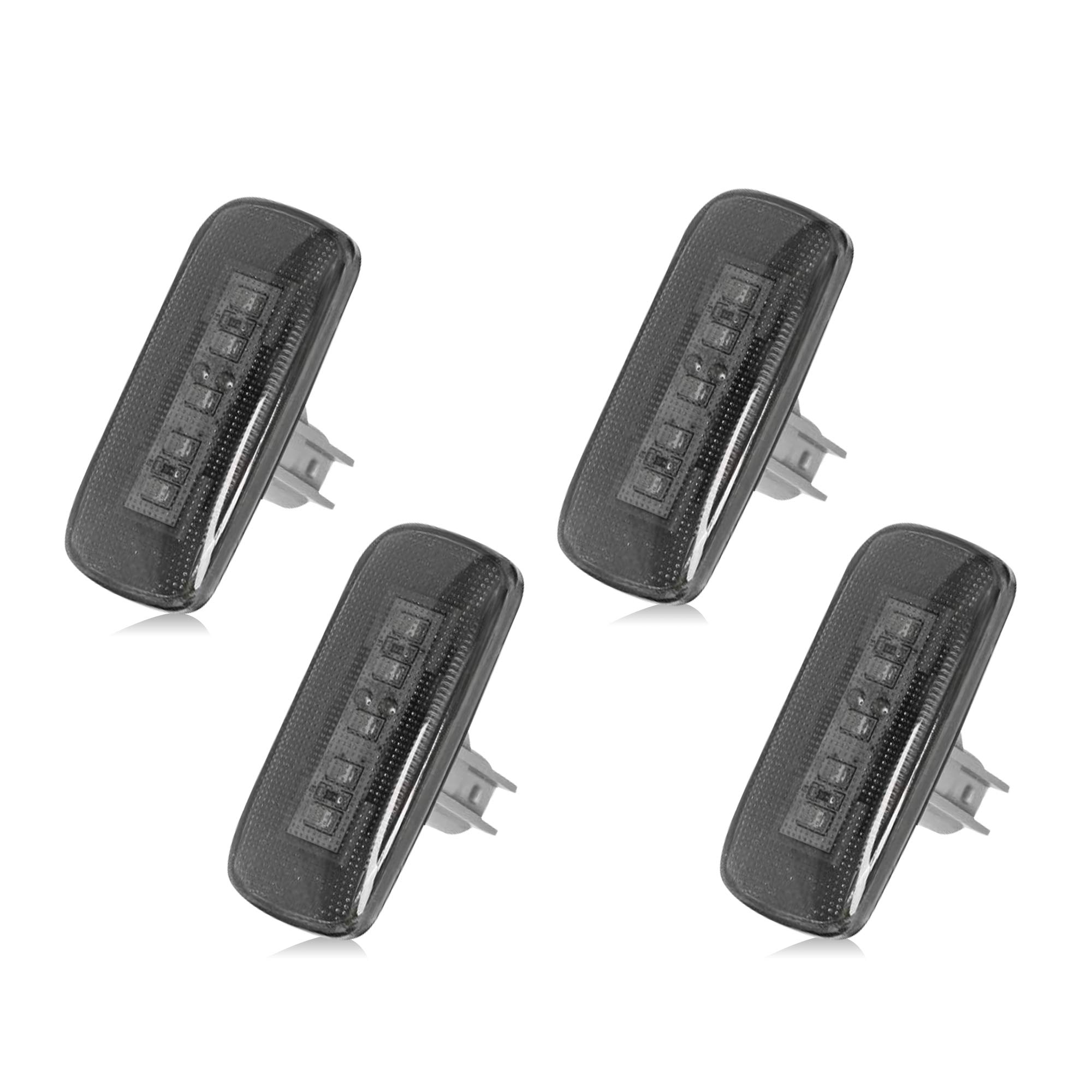 BASIKER BASIKER 5LED Side Marker LED Lights for 2010-2018 Dodge Ram 2500 HD 3500 4500 5500 Heavy Duty Dually Trucks Rear Wheel Bed Fender (2x Amber 2x Red)