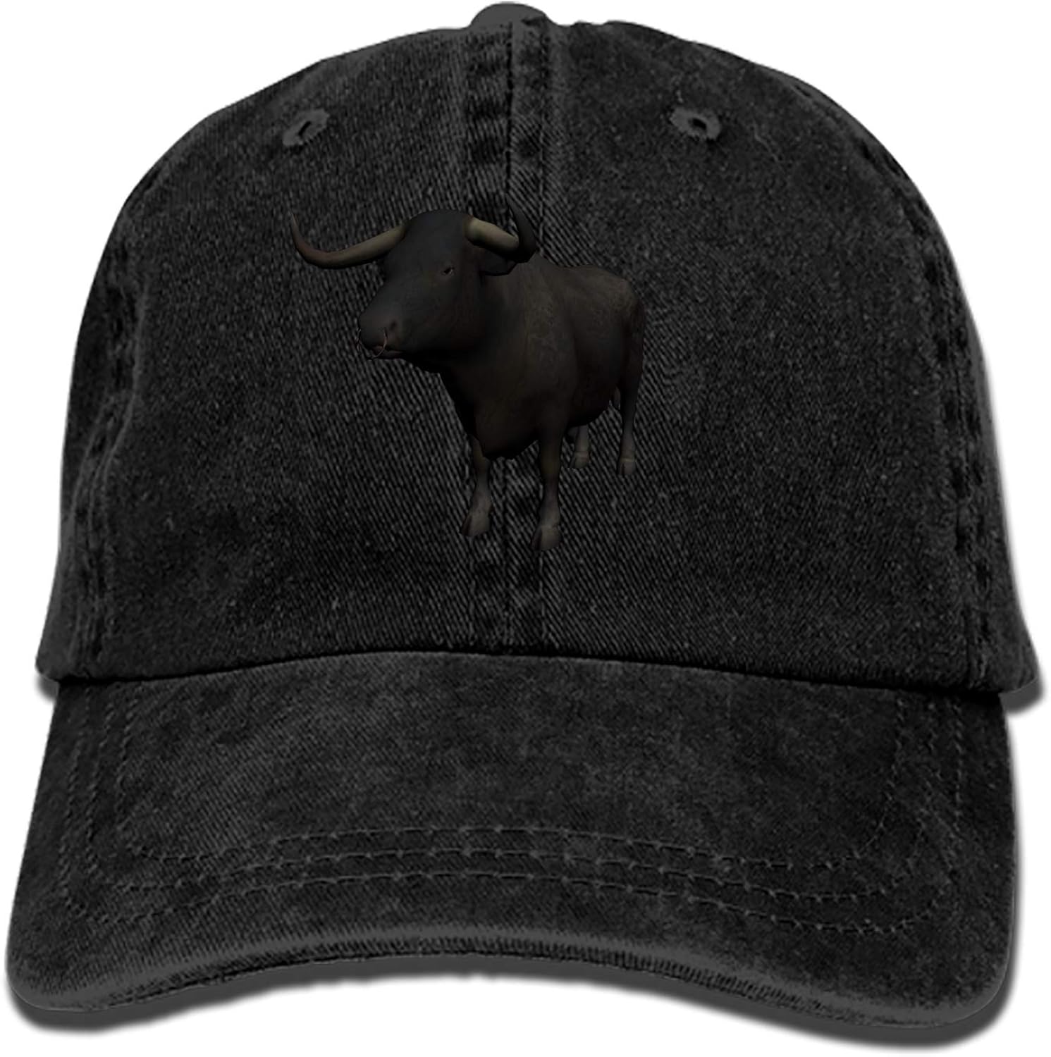 Denim Fabric Adjustable Water Buffalo Vintage Baseball Cap at Amazon