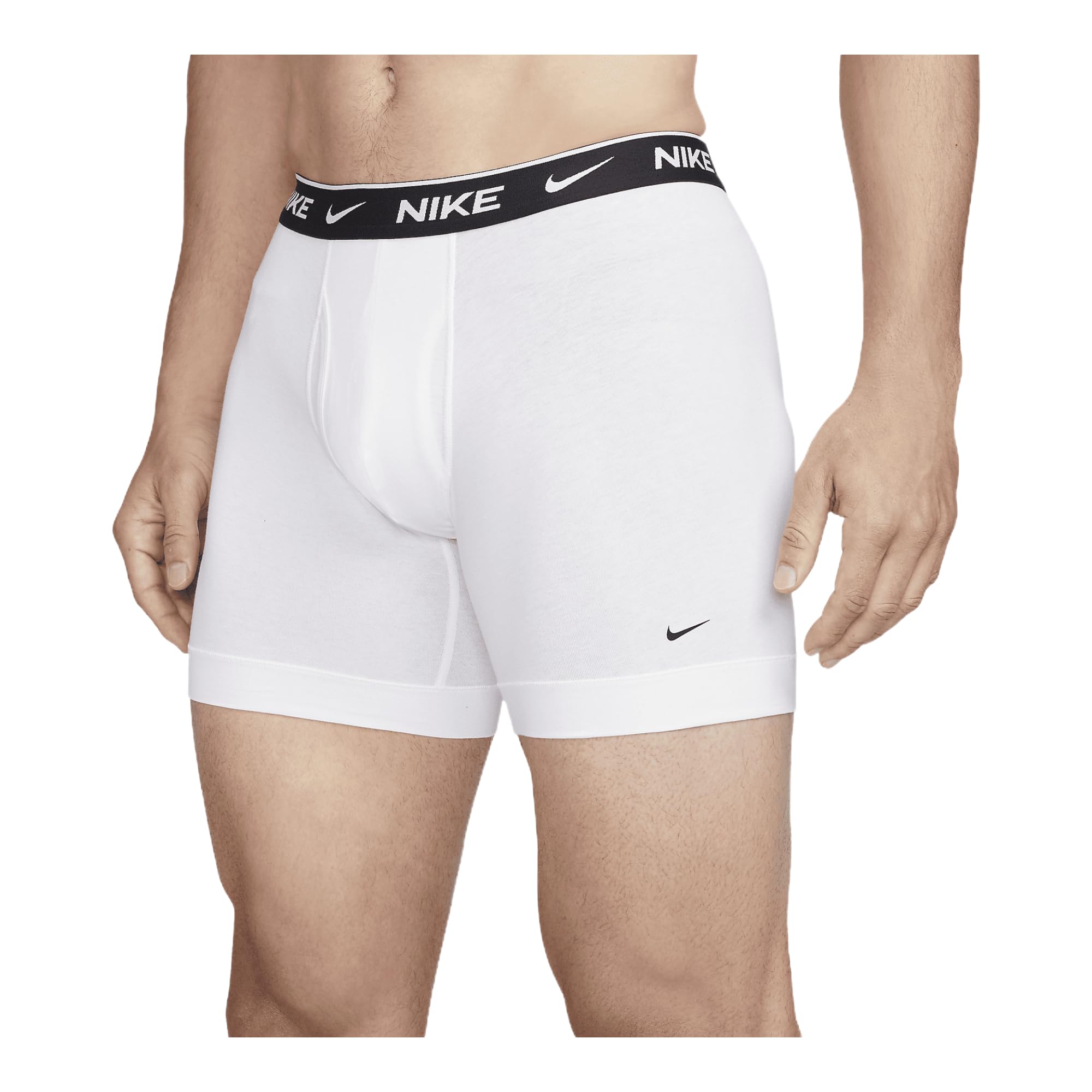 Nike Men's Essential Cotton Stretch W/Fly Boxer Brief 3pk Underwear Image
