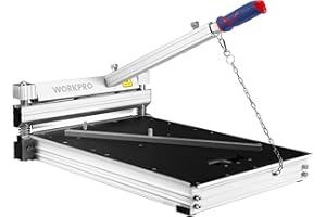 WORKPRO 13" Laminate Floor Cutter, Vinyl Floor Cutter for Laminate, Multi-layer Flooring, Parquet, Fiber Cement Wall Panels, Rubber Concave Base, LVT, VCT, SPC, LVP, WPC and Vinyl Plank
