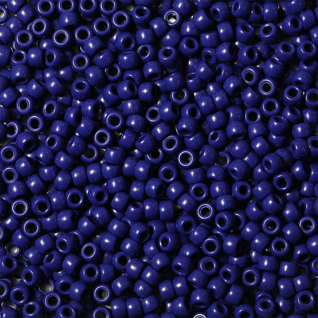 Bala&Fillic Size 6x9mm Navy Blue Pony Beads with Smooth Surface Total 1000pcs Craft Pony Beads for Making Bracelets (Navy Blue)