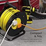 SLx Outdoor Extension Lead 40m 4 Socket Reel 13A UK Plug view 2