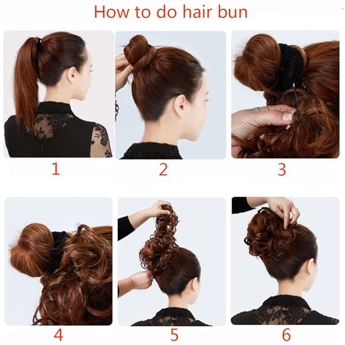 Amazon Com Multivariant Magic Hair Bun Ponytail Extensions Donut