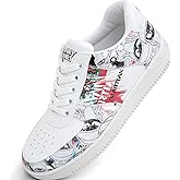 White Sneakers for Women - Handmade Women's Fashion Sneakers, Vegan Leather and Unique Design Dice Sneakers