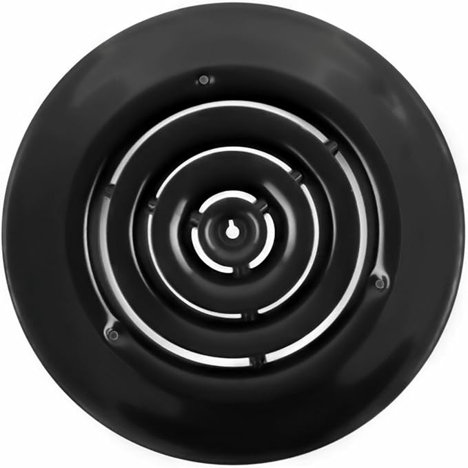 8" Round Ceiling Diffuser Easy Air Flow HVAC Duct Cover [Black