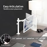 VIVO STAND-V001W Single Monitor Arm 32 inch 38 inch Ultrawide White view 3