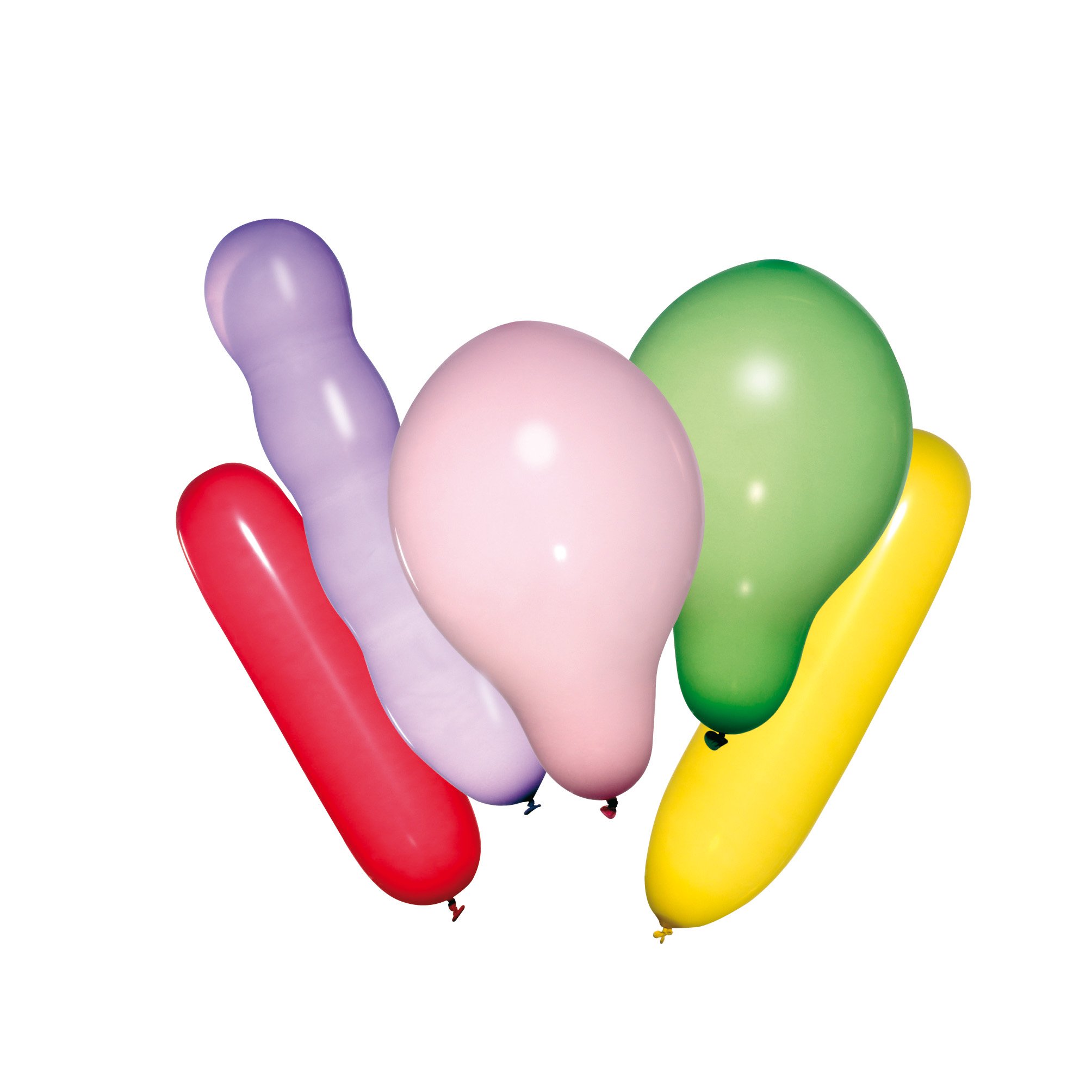 Susy Card 40011554 – Balloons – Assorted Shapes And Colors, Pack of 100