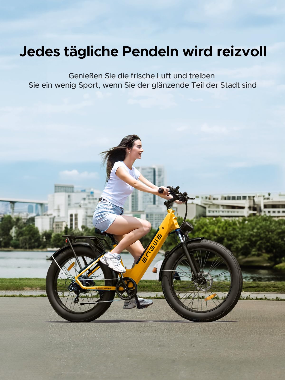 ENGWE E Bike Mountainbike Elektrofahrräder, Ebike 48V 16Ah Akku bis 150km, E-Bike mit 26x4 Zoll Fat Tire, Electric Bike 250W Motor Max. 25km/h, E26 8