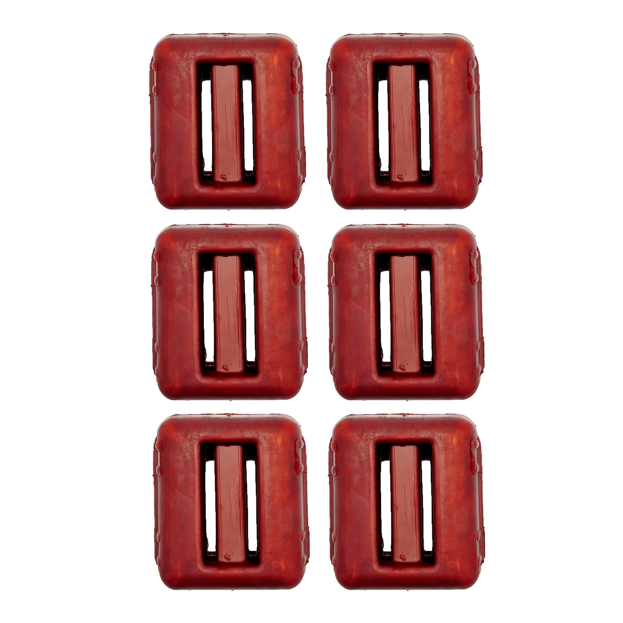 NAMAKA® Red Plasticised Sub Weight Lead for Diving from 1 kg - 1 to 7 Pieces in One Pack (Red, 6 Pieces)