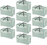 Venо 10 Pack Heavy-Duty Oversize Storage Bags with Zips and Tag Pocket