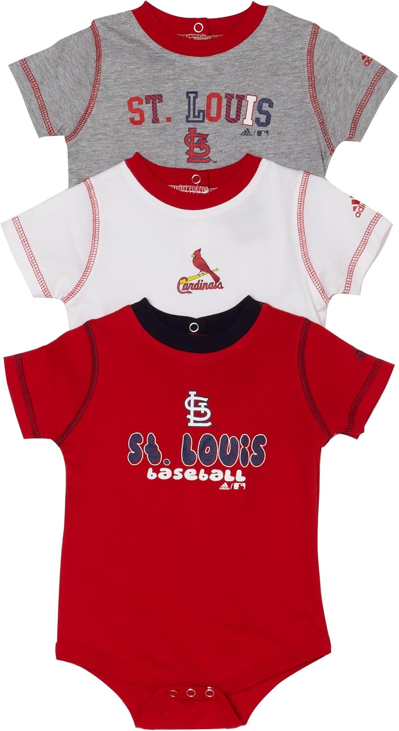MLB Unisex Infant/Toddler St. Louis Cardinals 3Piece Body