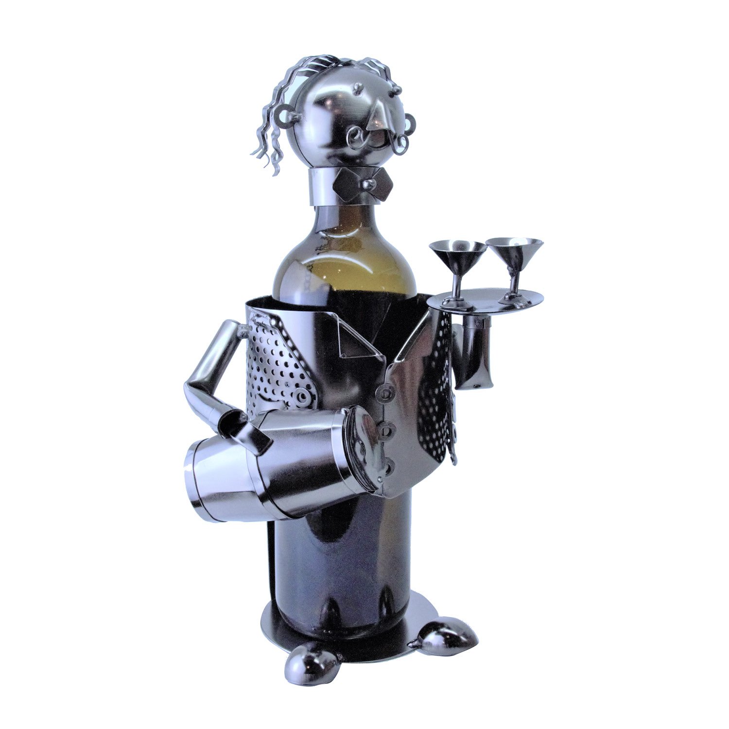 Home Decorazione Wine Rack, Metal, Multi-Coloured, One Size