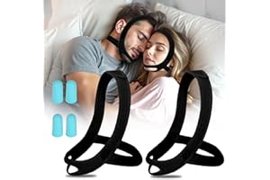 PJTLGYELEE Chin Strap for Sleeping, Anti Snoring Chin Strap for Users, Anti Snore Chin Strap, Chin Strap for snoring, Chin Strap for Sleeping, Airflow Jaw Strap for Men Women Anti Snore Snoring Black