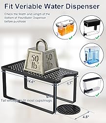 Water Filter Dispenser Stand with Drip Tray