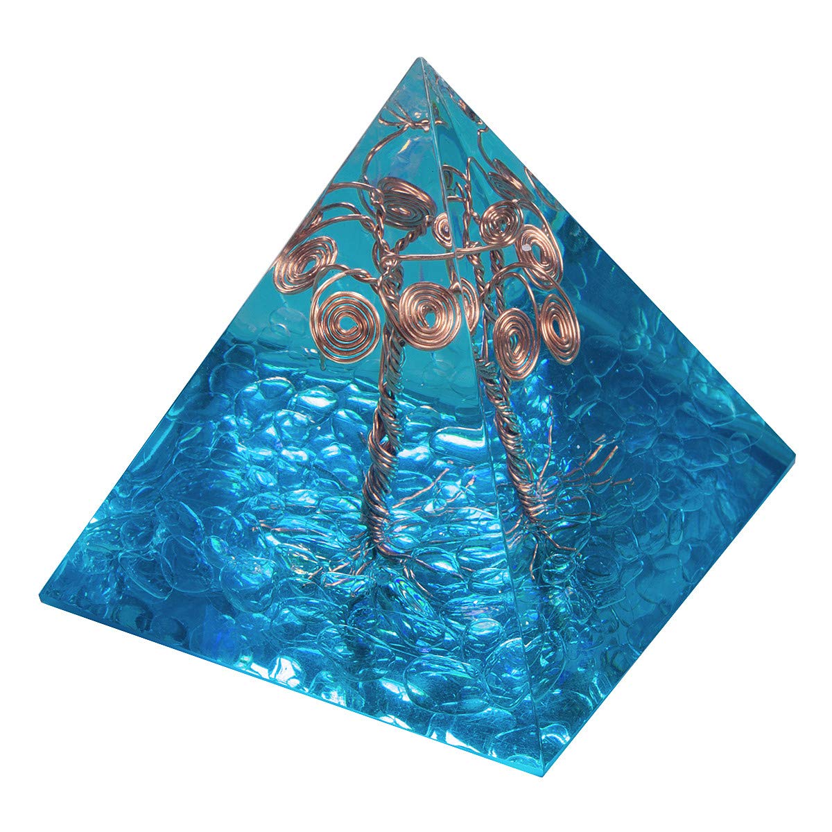 KYEYGWO Healing Stones Chakra Pyramids Center Pyraminds, Crystal Pyramid for Positive Energy Reiki Meditation Therapies โ image 1