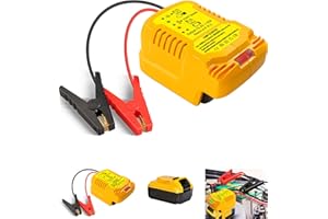 TPDL Heavy Duty Battery Jumper Cable Clamps for DeWalt 20v Battery, Convert to Jumper Starter Automotive Booster with 11AWG Cables,Parrot Clips, Power for Quick Charging Connector