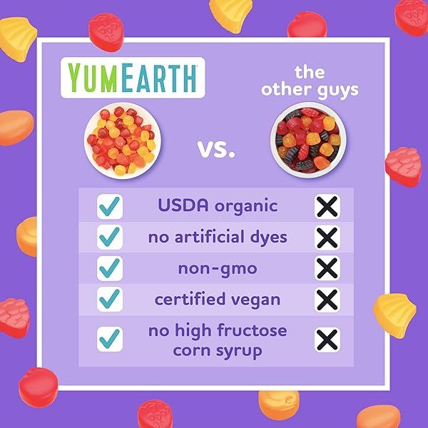 YUMEARTH ORGANIC FRUIT SNACKS, ASSORTED, 5 OZ