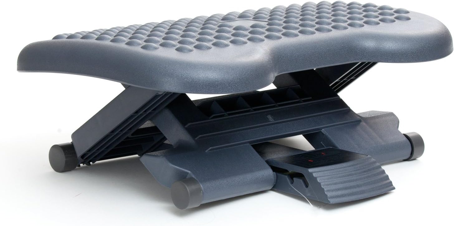 Mind Reader Comfy Rest, Ergonomic Foot, Pressure Relief for Comfort, Back, and Body, 3 Height, Black: Industrial & Scientific