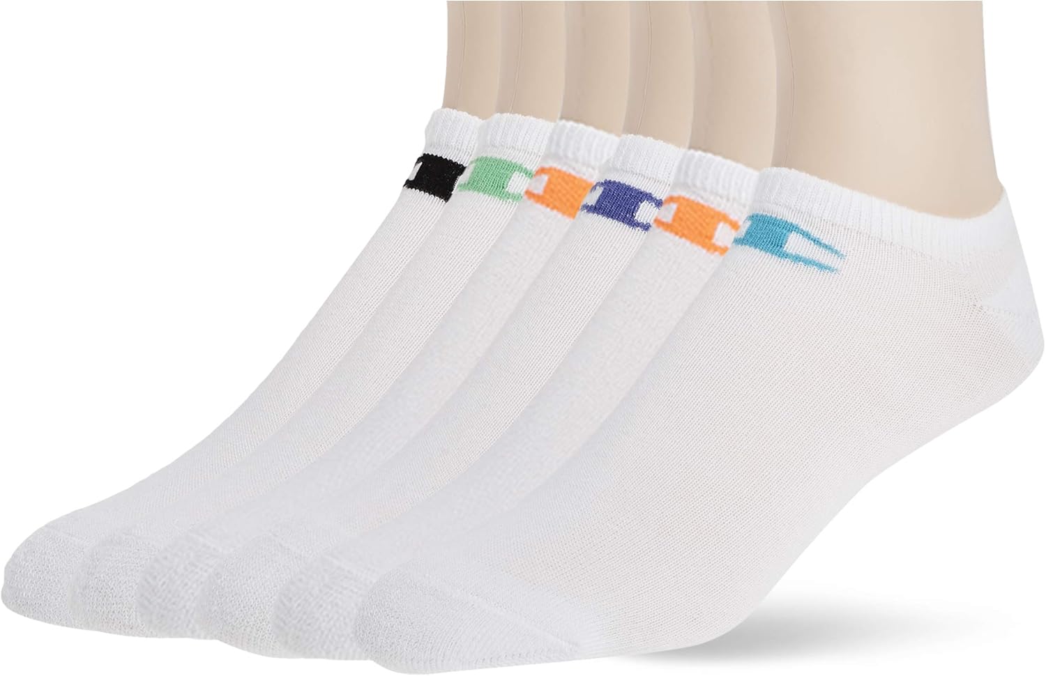 Champion Women's Double Dry 6Pack Performance No Show Liner Socks