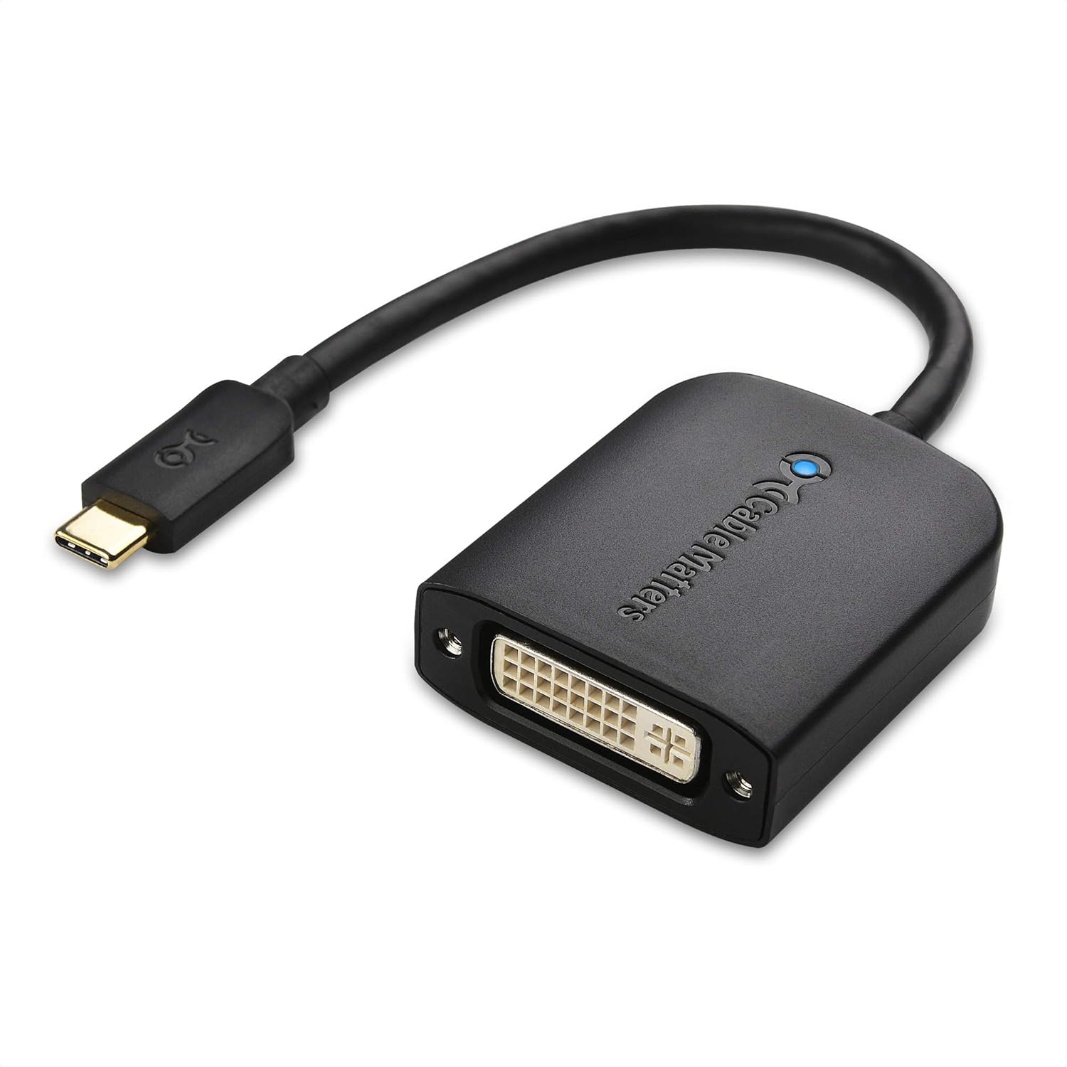 Cable Matters Adaptador USB C a DVI (Adaptador USBC a DVI) en negro