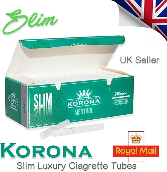Korona 1000 Slim MENTHOL Empty Cigarette Tubes 4 x 250 Amazon.co.uk