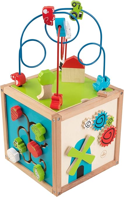 KidKraft Bead Maze Cube Multi, 10.6 x 
