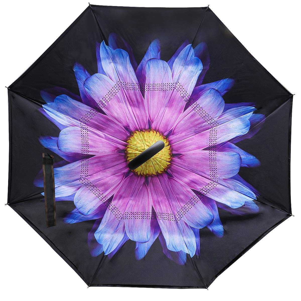 Monstleo Inverted Umbrella Double Layer Cars Reversible Umbrella,Windproof UV Protection Big Straight Umbrella for Car Rain Outdoor With C-Shaped Handle and Carrying Bag