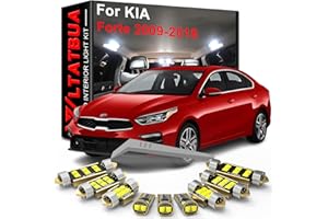 LED Interior Light Kit Package Replacement for KIA Forte Cerato K3 2009 2010 2011 2012 2013 2014 2015 2016 2017 2018, Super B