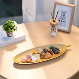 Hanobe Decorative Leaf Bowl Tray Gold Jewelry Dish Home Decor view 4