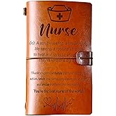 KAAYEE Nurse Gifts for Women 140 Page Refillable Leather Journal, Nurses Week Gifts, Nurse's Day Appreciation Gifts, Birthday Christmas Graduation RN Gifts for Nurses Women