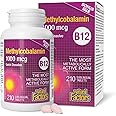 Natural Factors Vitamin B12 Methylcobalamin 1000 mcg, 210 Sublingual Tablets, VALUE SIZE, Quick Dissolve, Most Bioactive Form