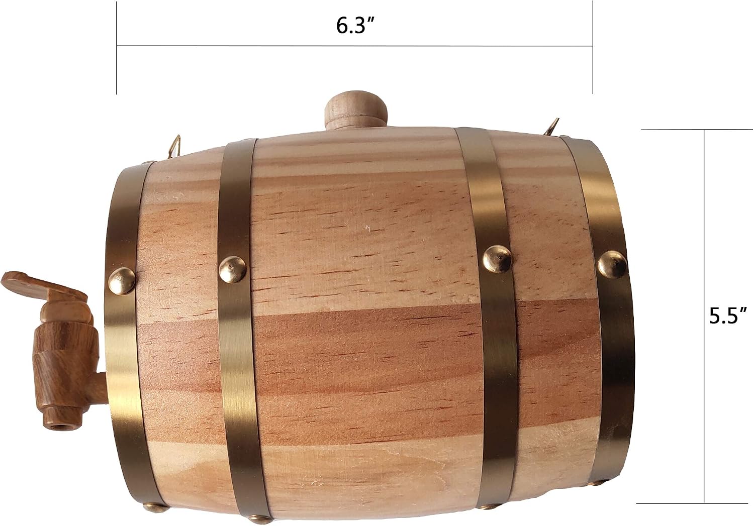 St bernard Rescue oak barrel collar,saint bernard wooden barrel collar for dog,1/2 Liter Size Keg with Adjustable Hoops for Pet Barrels San Bernardo - Image 3