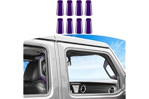 RT-TCZ for Wrangler JL A B Pillar Grab Handles Cover Trim Purple for Jeep Wrangler JL JLU Gladiator JT 4 Door 2018-2023 Purpl