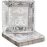 Arctic Collection Silver Disposable Square Paper Plates - 7" (Pack of 18) - Perfect for Parties, Weddings & Special Occasions