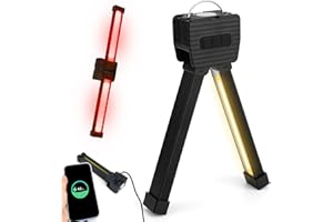 BTFO Gym Lamp for Posing, Portable Magnetic LED Posing Lamp 180 Degree Folding Magnet Work Light Flashlight with Hang Hook 7-