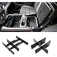Jaronx Lower Center Console Organizer For 2019-2025 Dodge RAM 1500 and 2019-2025 RAM 2500/3500,Front Center Divider+ Rear Lower Divider (NOT for Classic, Longhorn, Limited, TRX)